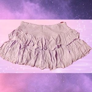 Rock n rags Ruffle Smocked mini skirt